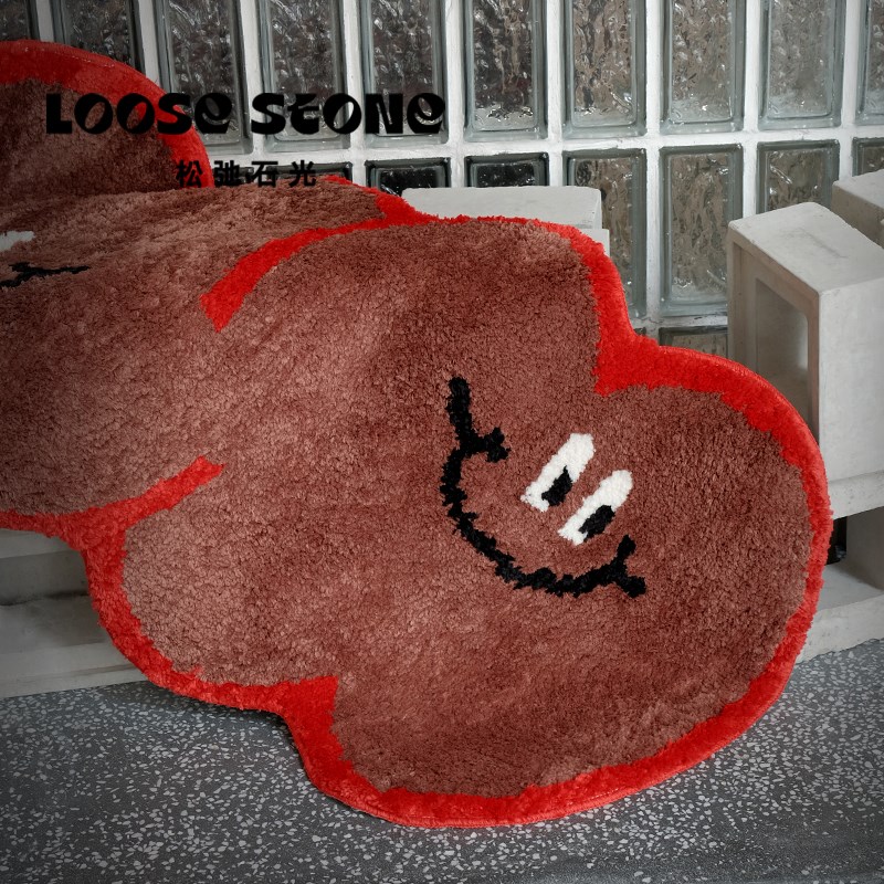 可机洗植绒床边毯地毯地垫浴室进门脚垫洗手间吸水防滑小众