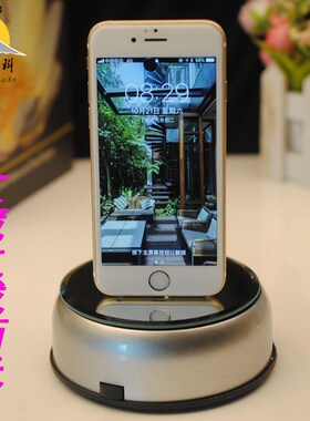 镜面迷你小型珠宝首饰产品拍照z道具电动旋转展示台转盘底座展示