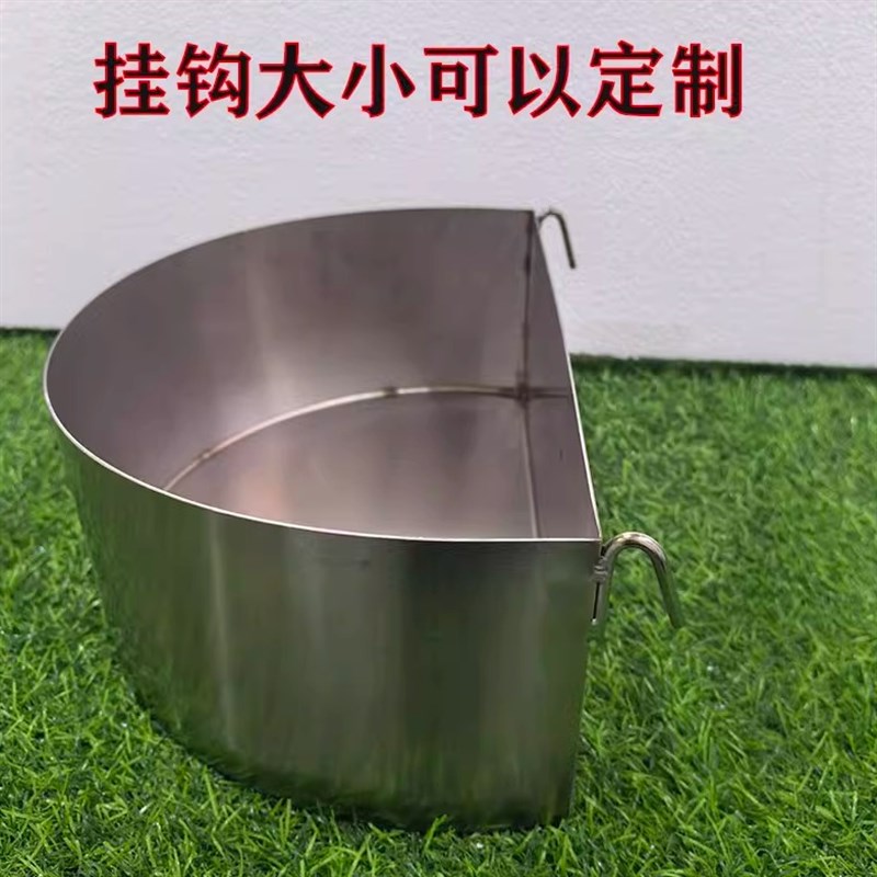 304不锈钢加厚大号宠物狗碗狗食盆水盆悬挂防打翻大型犬咬狗饭盆