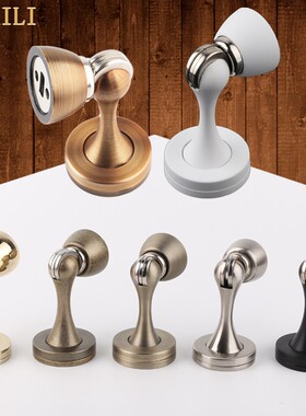 黑色门吸PVD金j色墙吸青古铜地吸墙地吸白色不锈钢门吸灰黑门碰