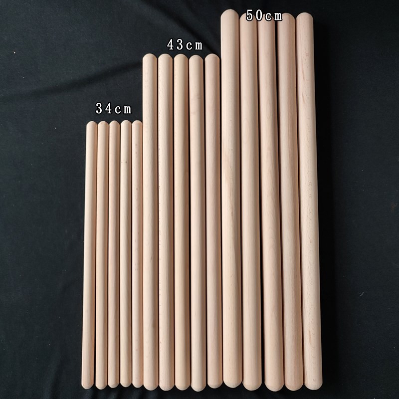 寺院法器铃子鼓锤鼓棒帝钟捶大小号实木地中槌木质钟鼓棰子木鱼捶