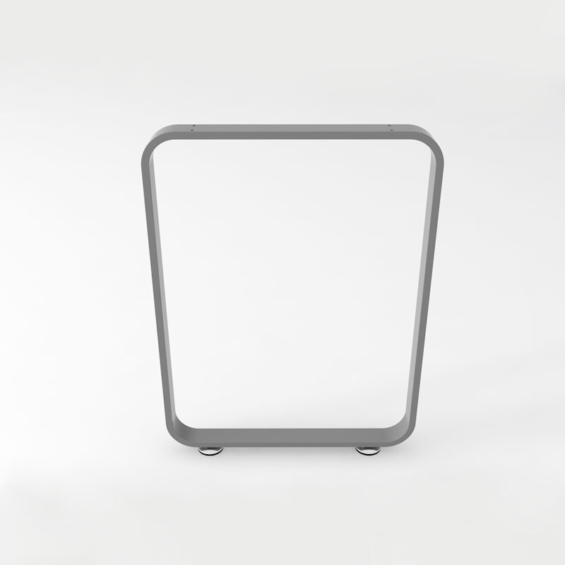 定做圆弧形吧台架单边桌架支架办公桌架书桌餐台脚铁艺橱柜支撑架