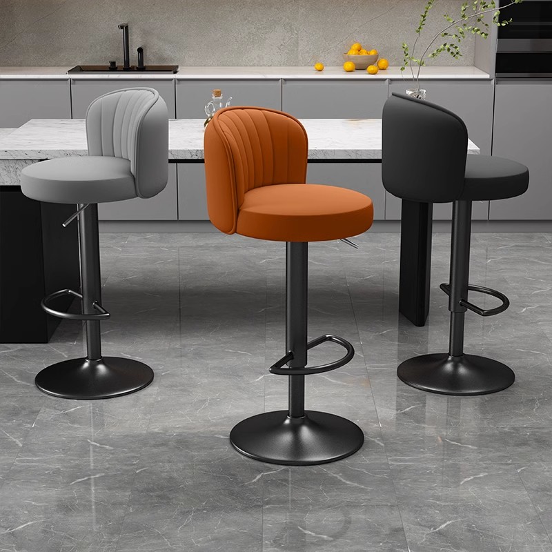吧台椅家用高脚椅升降椅子现代简约凳子前台收银柜台吧椅靠背高吧