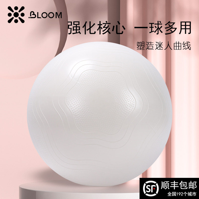 普拉提大球瑜伽球加厚防爆翘臀塑形白色健身球高颜N值65cm55cm75