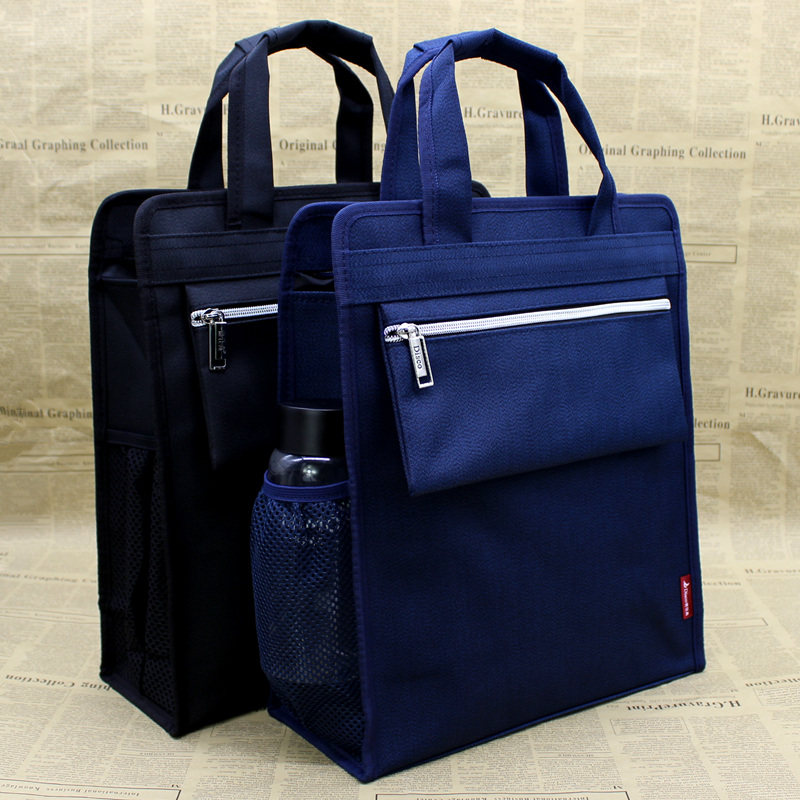 大容量商务男包办公包公文包手提文件袋帆布资料袋会议Y开会包定