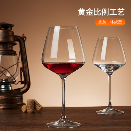 红酒杯套装高脚家用大号创意奢华水晶玻璃葡萄酒醒酒器杯架红酒杯