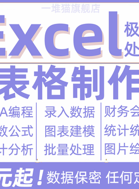帮忙excel表格制作代做图表vba数据处理定制设计记账wps函数分析