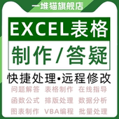 excel表格制作数据问题解决在线答疑vba宏定制修改代帮做处理wps
