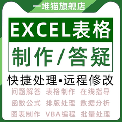 excel表格制作数据问题解决在线答疑vba宏定制修改代帮做处理wps