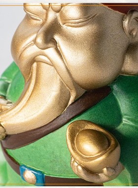 中式小关公铜摆件家居装饰品客厅玄关书桌办公室乔迁新居