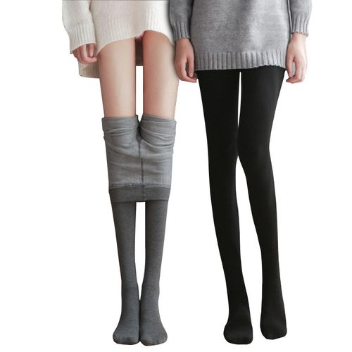 打底裤女外穿春秋冬款薄绒连裤袜灰色黑色丝袜中厚加绒保暖秋裤棉