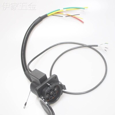 新能源电动汽车国标7七孔220V16A32A交流充电V插座带线车桩端