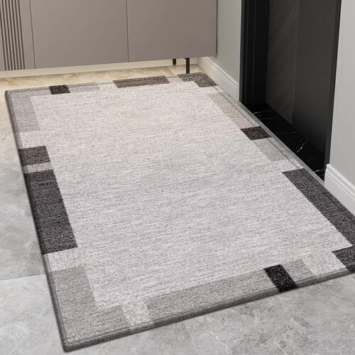 入户门地垫新款简约高级感玄关进门口地H毯可裁剪耐脏免洗家用脚