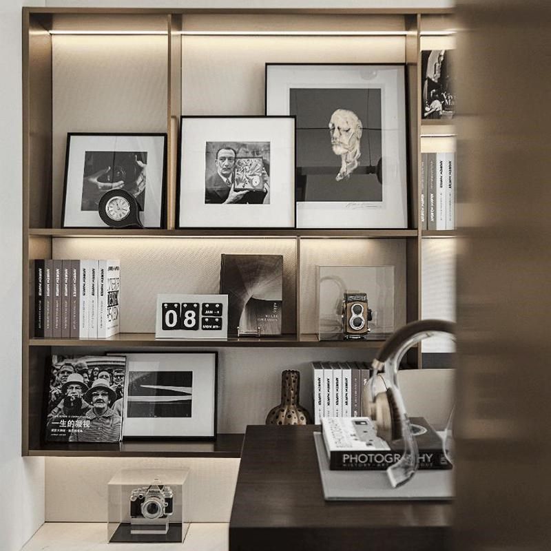 英文道具书装f饰书相机镜头模型摆件样板房书架书桌摄影主题装饰