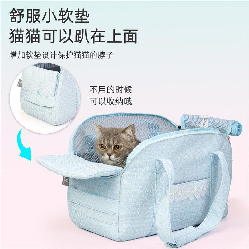 英短专用猫包外出便携宠物包外带猫咪狗狗单肩背包大容量透气狗包