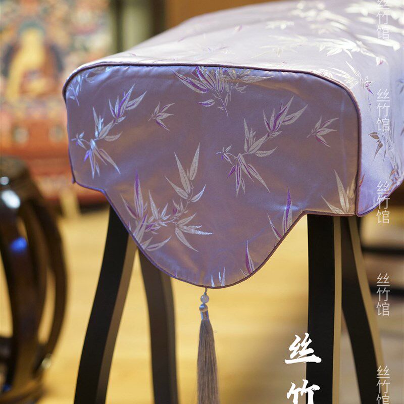 【丝竹馆经典清竹】163织锦刺绣古筝罩 麂皮绒内衬 135小筝可订