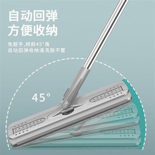 家用拖把带桶拖把拖地神器加厚免手洗懒人便携干湿两用可拖木地板