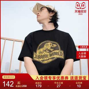 新款 2025夏季 美式 男女款 T恤 Neuink 休闲短袖 侏罗纪世界联名系列
