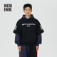 hamilton赛车系列拼接美式 Neuink jeff 卫衣外套秋冬宽松运动上衣