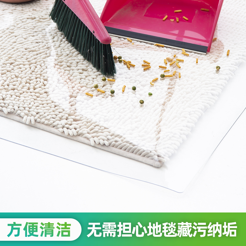热销透明PVC地垫家用地板垫塑料地毯木地板保护膜防水滑门垫进门