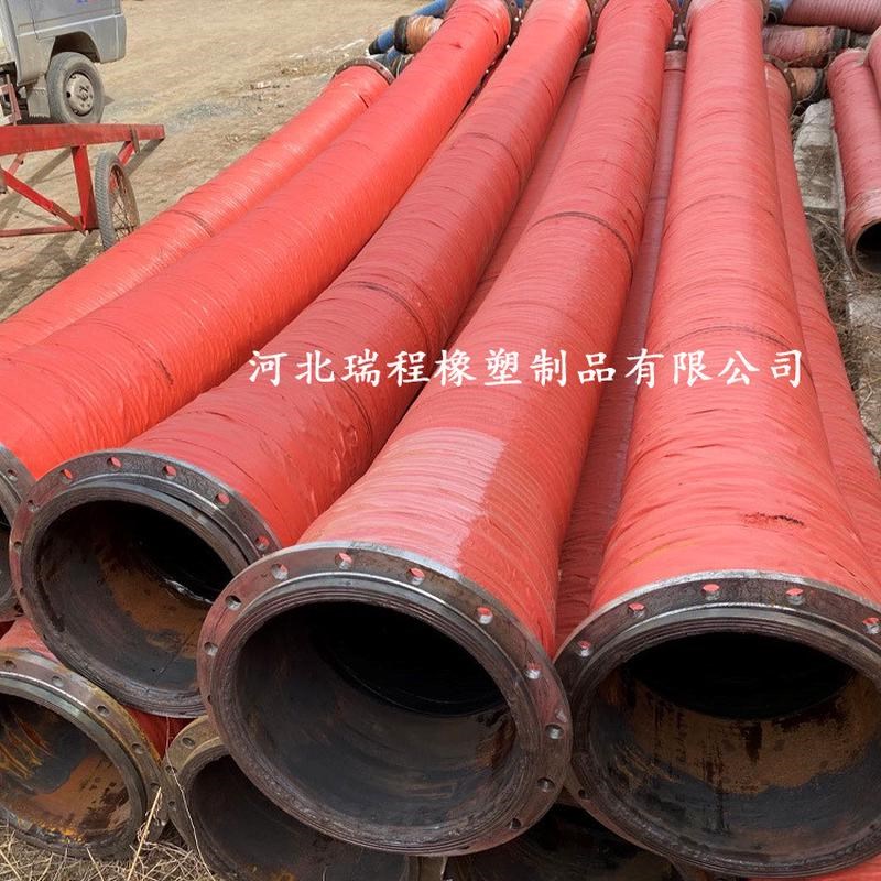 热销供应钢丝缠绕吸排水黑胶管dn200300瓦斯抽放橡胶软管