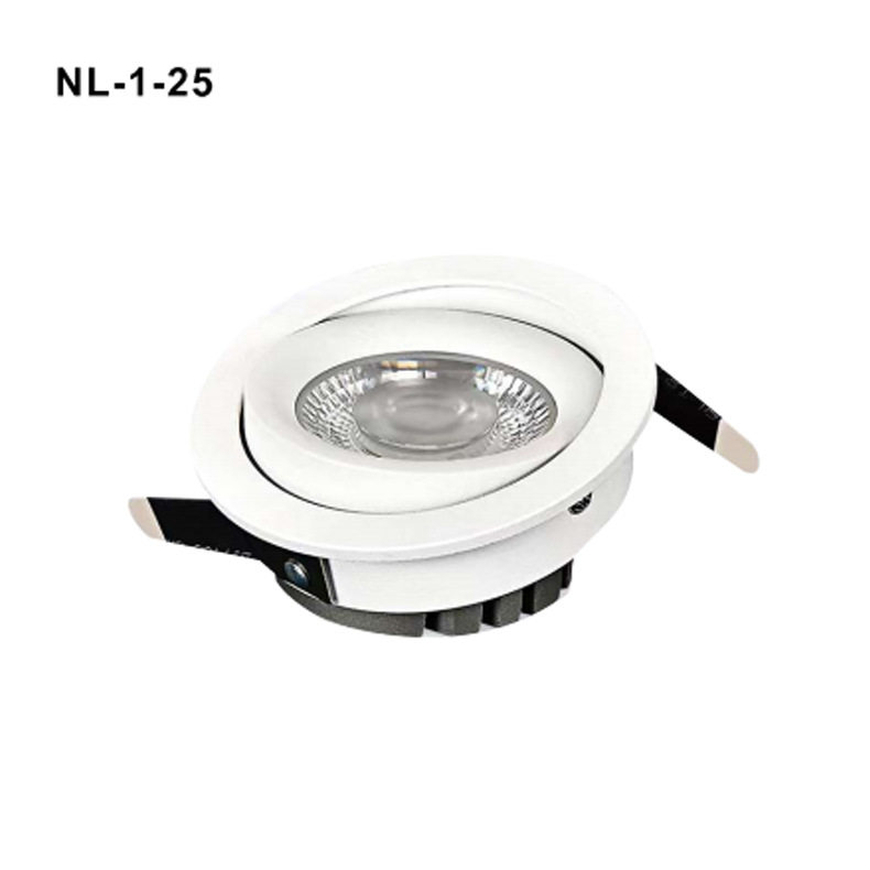 3W嵌入式橱柜展柜店铺聚光led珠宝小射灯可调角度牛眼灯开孔35mm