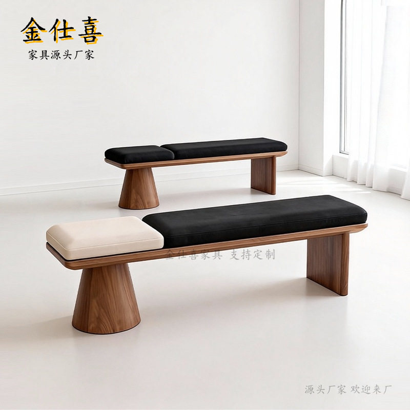 设计师茶桌餐桌条凳凳子餐厅