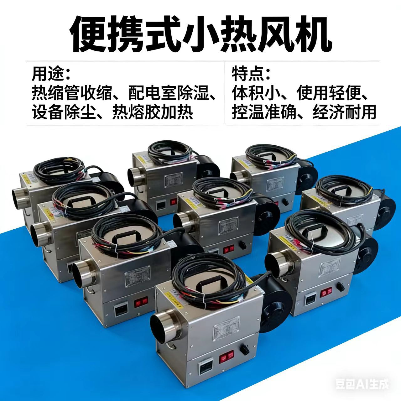洗车烘干小型不锈钢热风机