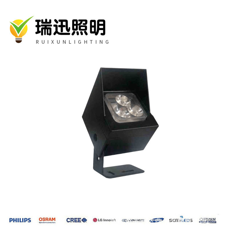 厂家直销2W3W5W6W8W户外防水LED方形小射灯 连体透镜投射灯