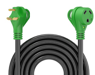 30A10ft 美式房车电源线 NEMA TT-30P 转NEMA TT-30R 房车延长线