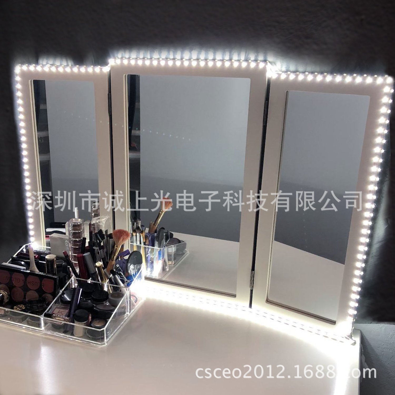 厂家批发 led梳妆镜灯带240 白板 2835软灯带 化妆镜LED灯带灯条