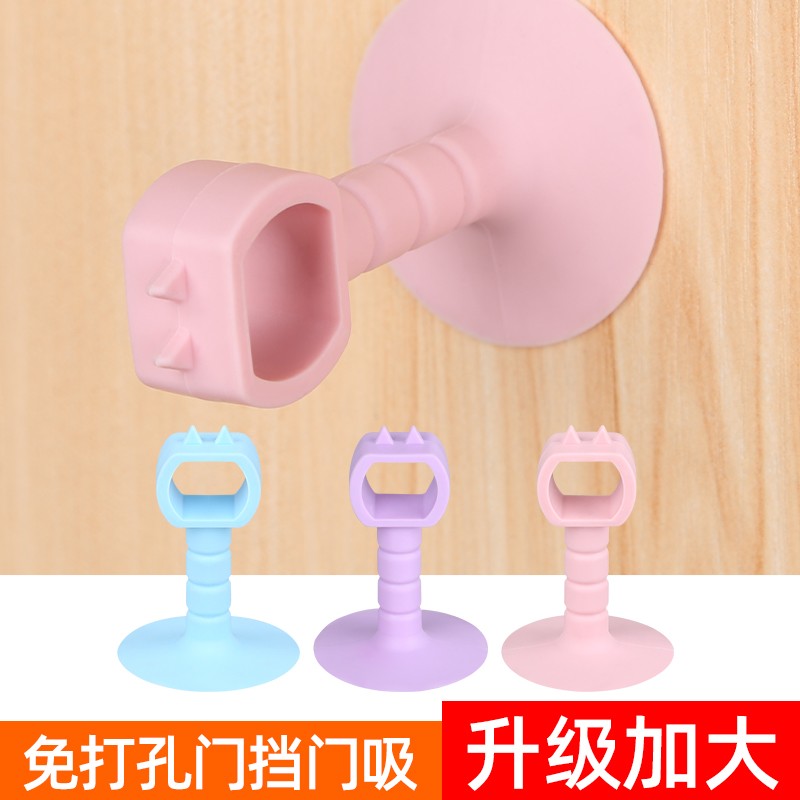 热销门吸免打孔硅胶门把手防撞垫家用卫生间墙吸防撞门强磁门阻门