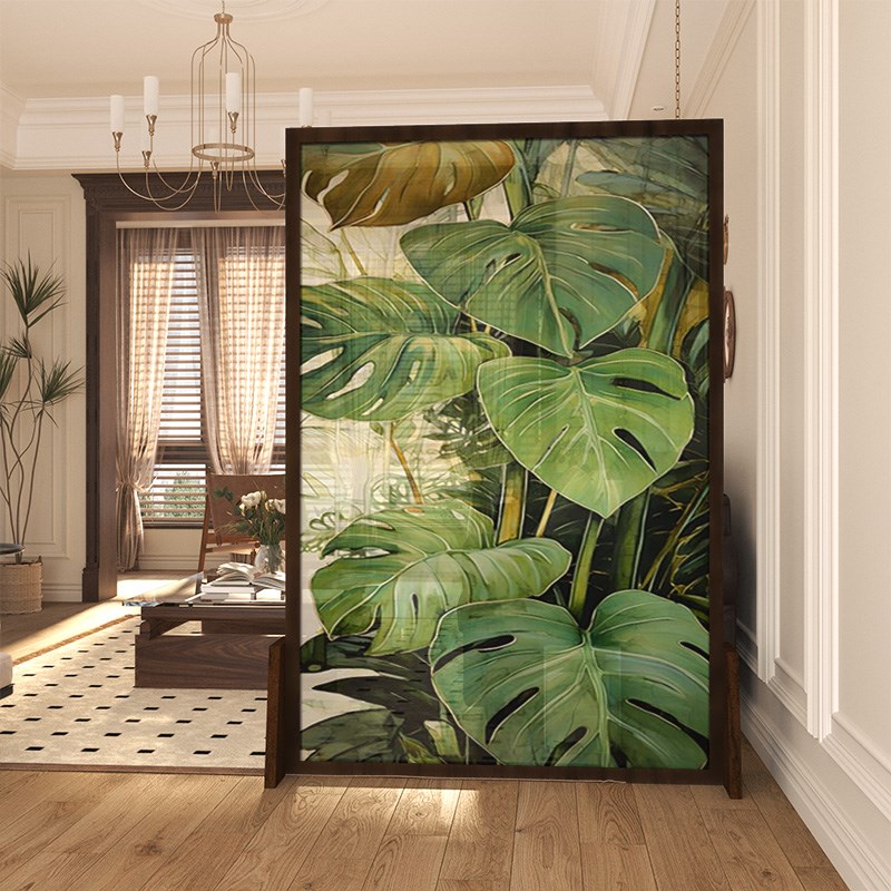 热销美式欧式实木屏风隔断装饰客厅酒店玄关抽象定制可移动座屏龟