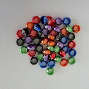 热销观赏鸽信鸽足环识别环鸽子脚环卡环元宝翻翻高飞种鸽定做私人