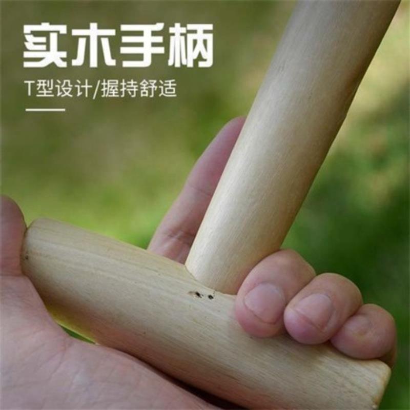 热销播种移苗追肥神器不锈钢木柄打洞器育苗播籽器花园多肉种苗打
