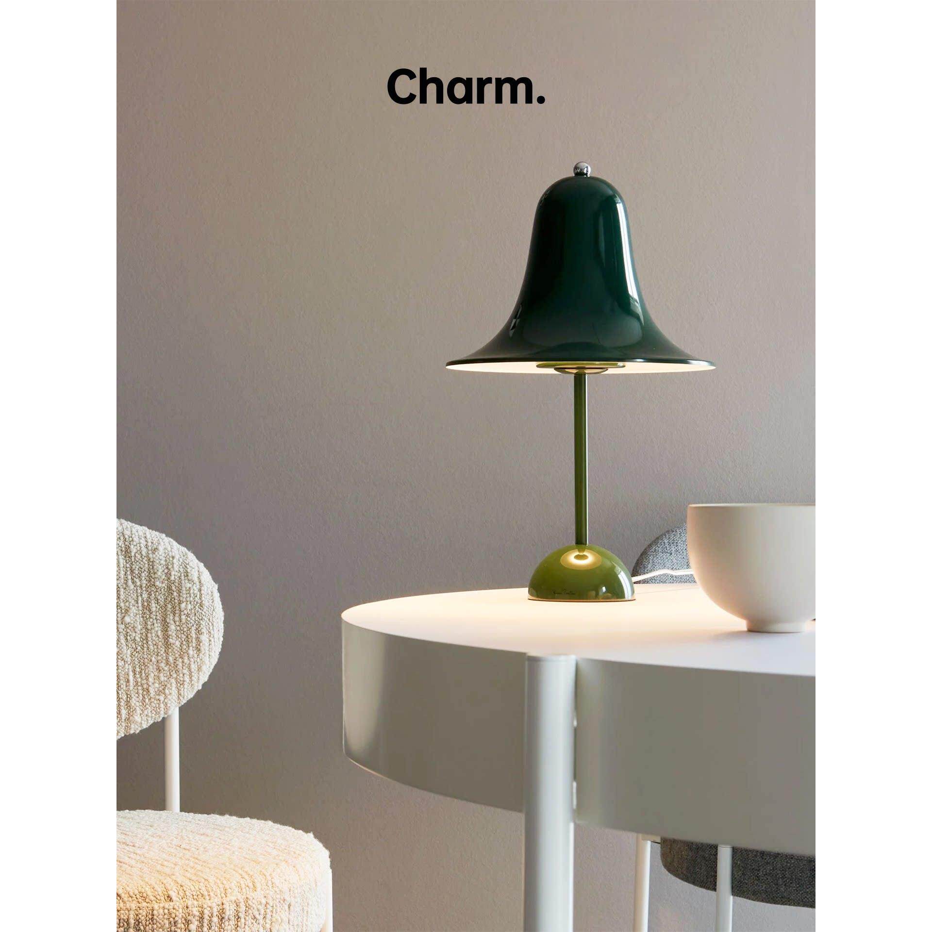 丹麦Verpan便携式彩铃潘通台灯无线调光触摸充电灯