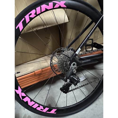 公路车轮组贴纸千里达龙卷风轮组贴纸自行车改装贴定制单车贴纸