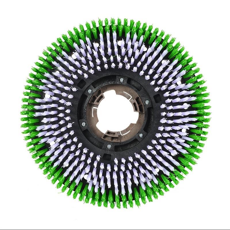 白云洁霸超宝刷地机配件硬毛洗地刷地毯刷13寸17寸洗地机刷盘针座