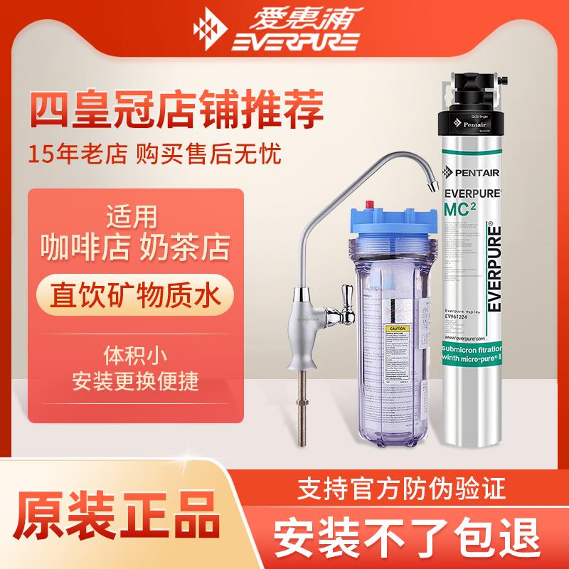 爱惠浦MC2净水器商用奶茶店直饮水大流量家用厨房厨下净水器EF900