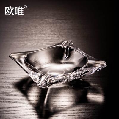 欧式水晶玻璃烟灰缸创意个性潮流时尚客厅烟缸轻奢雪茄可用礼品