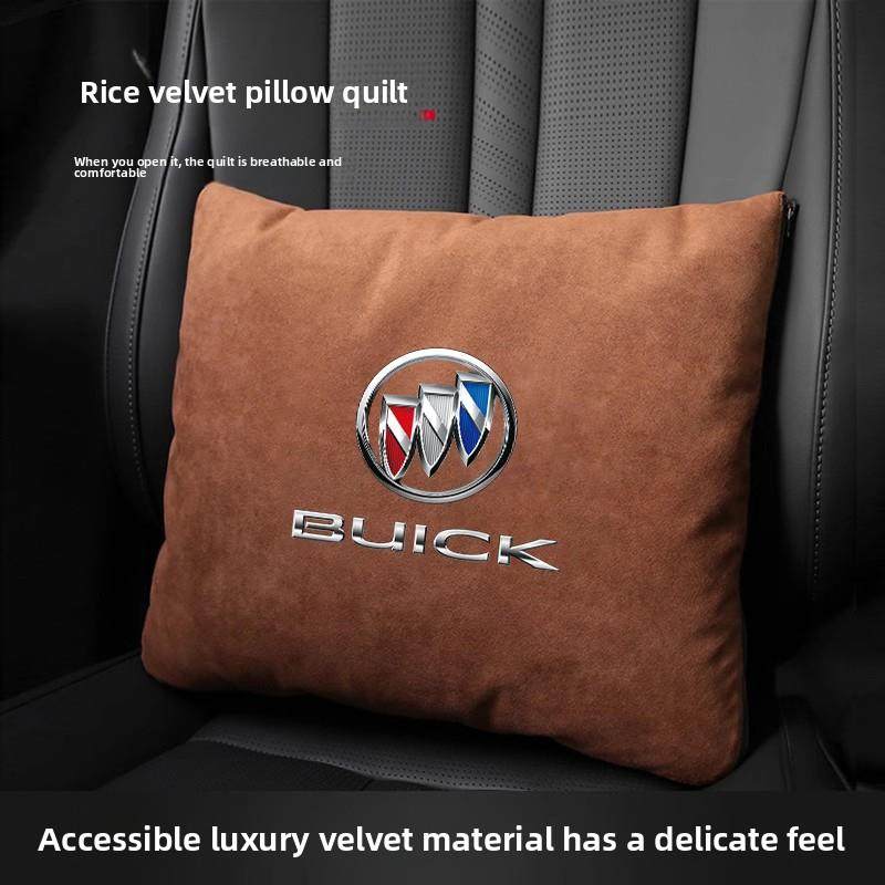 别克汽车内车载专用抱枕被子两用毛毯小枕头二合一折叠高档空调被