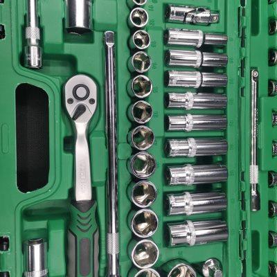 汽修机修棘轮中飞快速套装3/8接口10mm72齿8—24套筒旋具花键批头