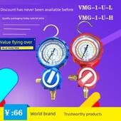 R134 飞越单表组加氟压力表空调打压检测表R22 R410 R407空调加氟