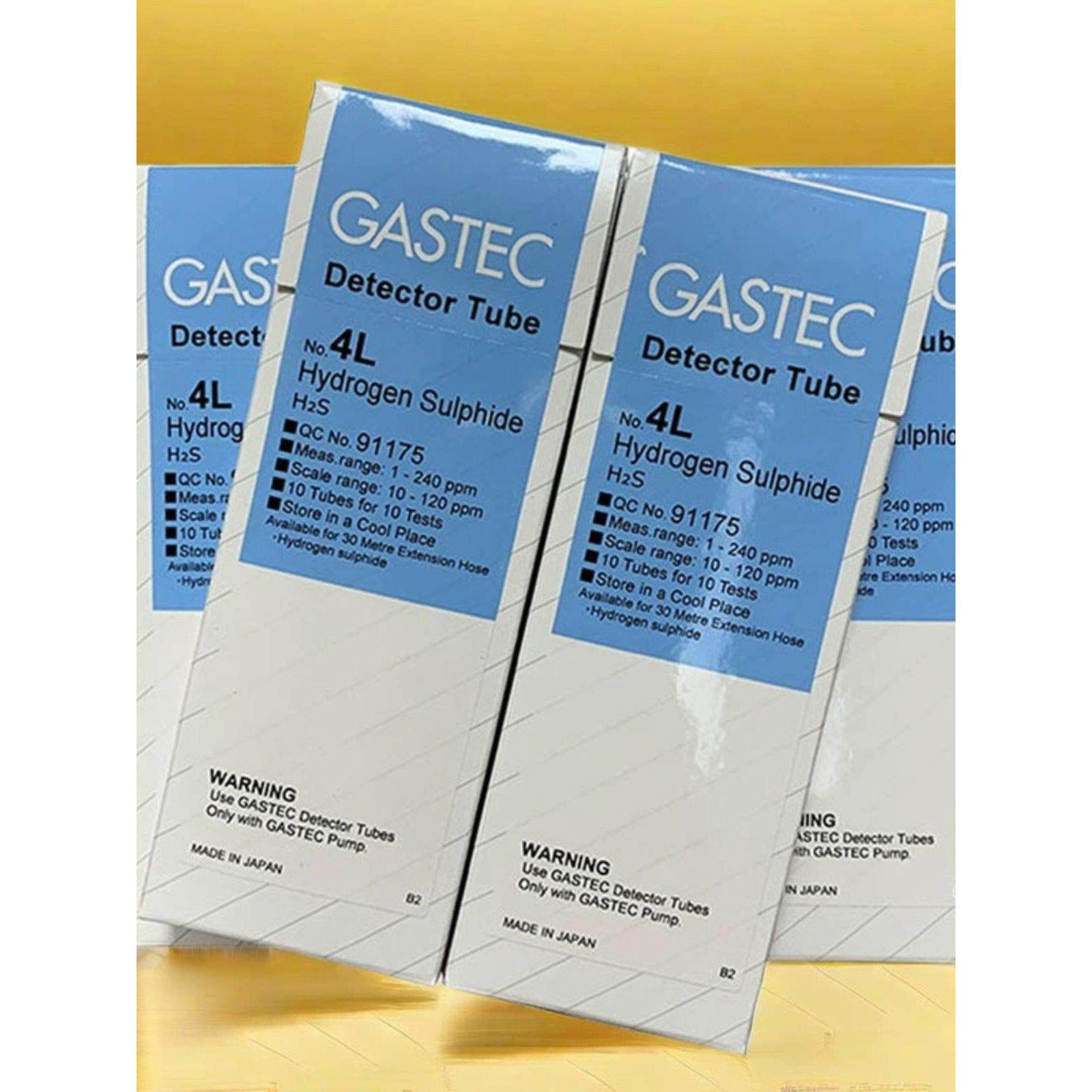 日本GASTEC硫化氢检测管恶臭气体H2S浓度测定管检知管4L/4HT/4HH