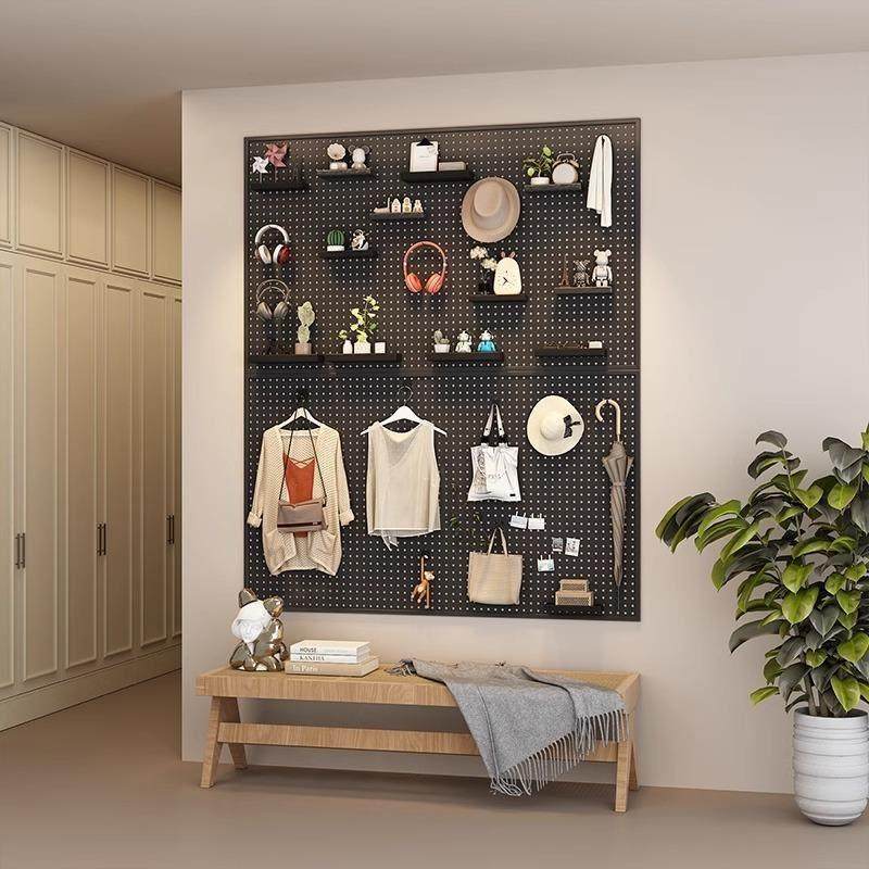 不锈钢洞洞板置物架桌面门后造型墙定制入户玄关工具墙上配件挂钩,住宅家具,搁板/置物架/家用陈列架,淘宝优惠券,粉丝福利购,淘宝优惠卷