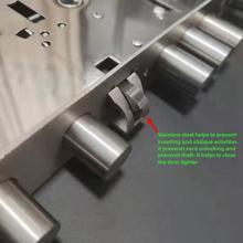 全钢Overlord全自动防卡指纹锁体炼接轮40388 30388假钩智能锁体