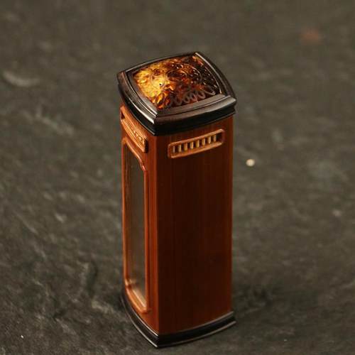 高档精工沪上名家张圣林手作老玉竹“电话亭”玉竹金钟竹蛉鸣虫盒