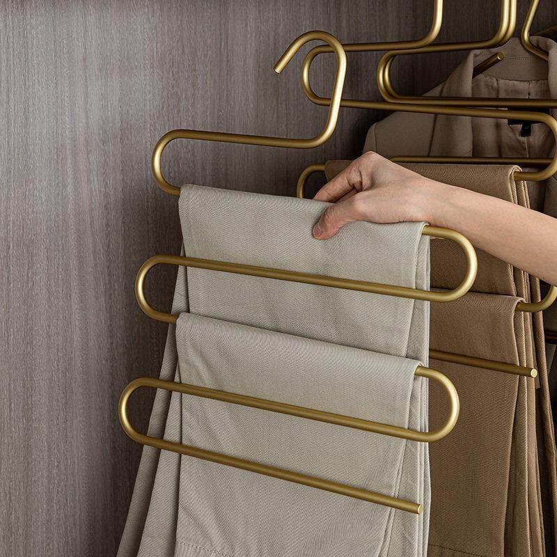 铝合金多功能裤架多层裤挂衣柜收纳神器省空间金属实心分层挂裤架,收纳整理,金属衣架,淘宝优惠券,粉丝福利购,淘宝优惠卷