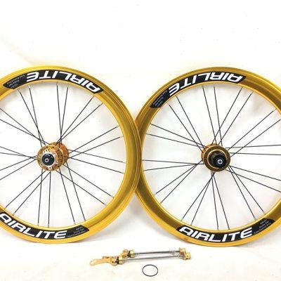 AIRLITE 451碟刹高圈轮组 折叠车p8改装20寸高框自行车大刀轮毂