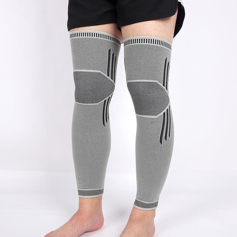 直销新款石墨烯加长款保暖护膝艾草点阵腿关节护具膝盖防寒保护长